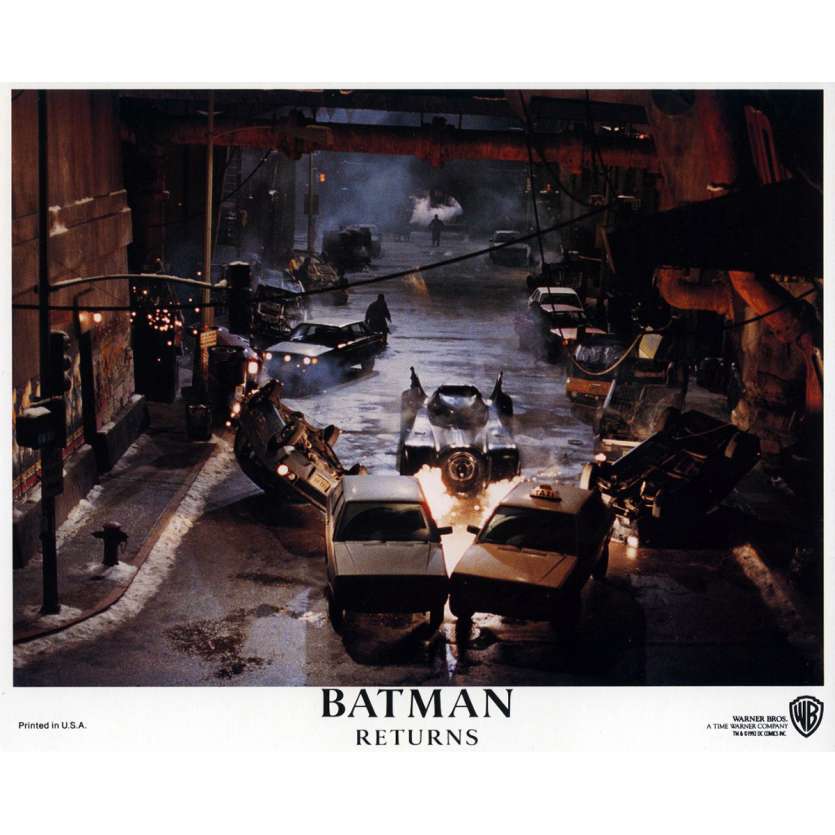 BATMAN RETURNS Lobby Card N02 8x10 in. - 1992 - Tim Burton, Michael Keaton