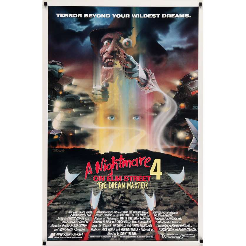 A NIGHMARE ON ELM STREET 4 Movie Poster 27x40 in. - 1988 - Renny Harlin, Robert Englund