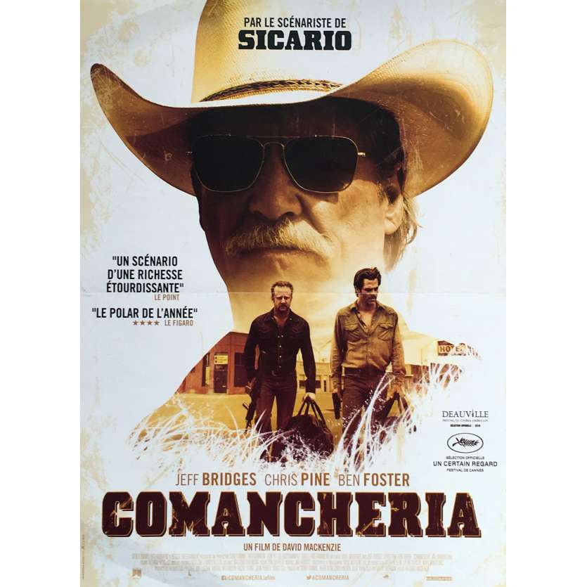 COMANCHERIA Affiche de film 40x60 cm - Oscars 2017 - Jeff Bridges, David Mackenzie