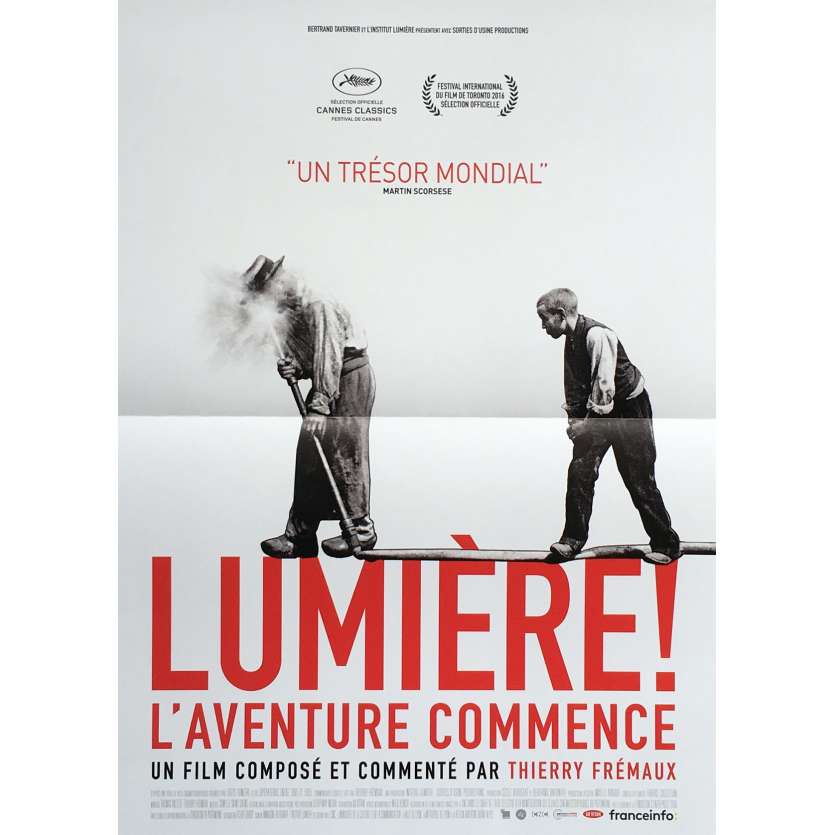 LUMIERE ! L'AVENTURE COMMENCE Movie Poster 15x21 in. - Def. 2017 - Thierry Fremaux, Lumiere Brothers