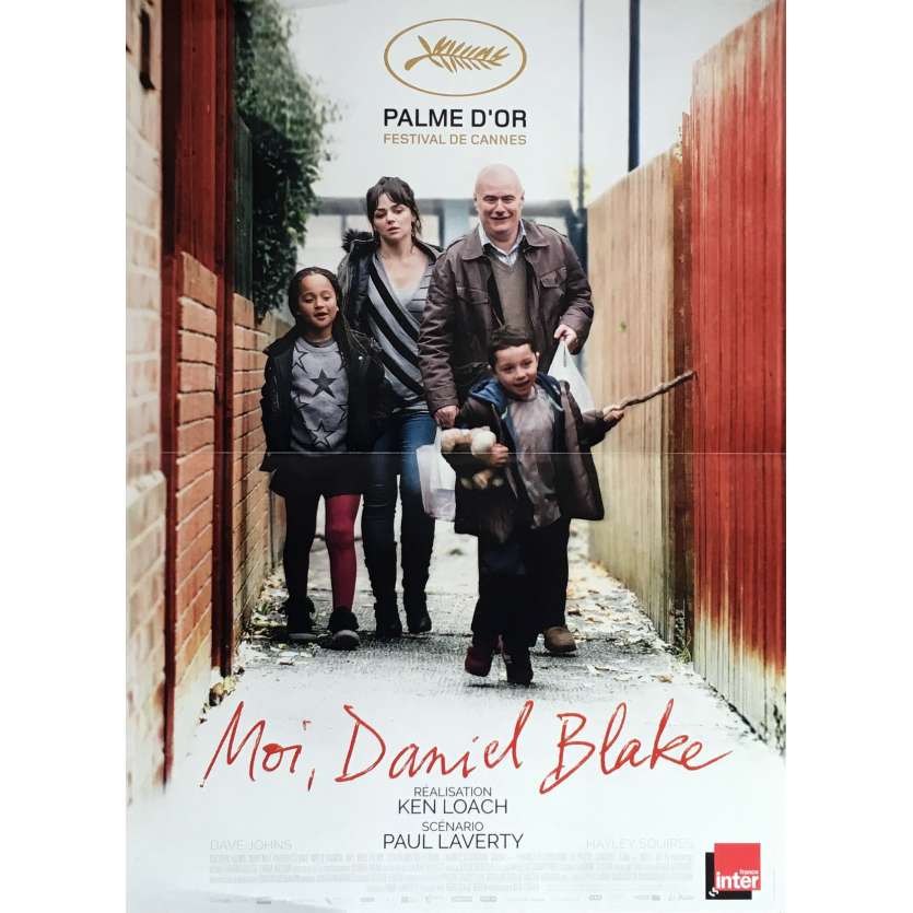 I, DANIEL BLAKE Movie Poster 15x21 in.  -  2016 - Ken Loach, Dave Johns