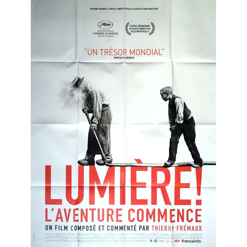 LUMIERE ! L'AVENTURE COMMENCE Movie Poster 47x63 in.  - Def. 2017 - Thierry Fremaux, Lumiere Brothers