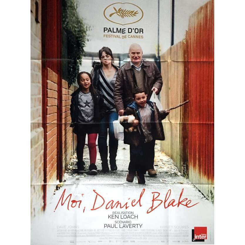 I, DANIEL BLAKE Movie Poster 47x63 in.  -  2016 - Ken Loach, Dave Johns