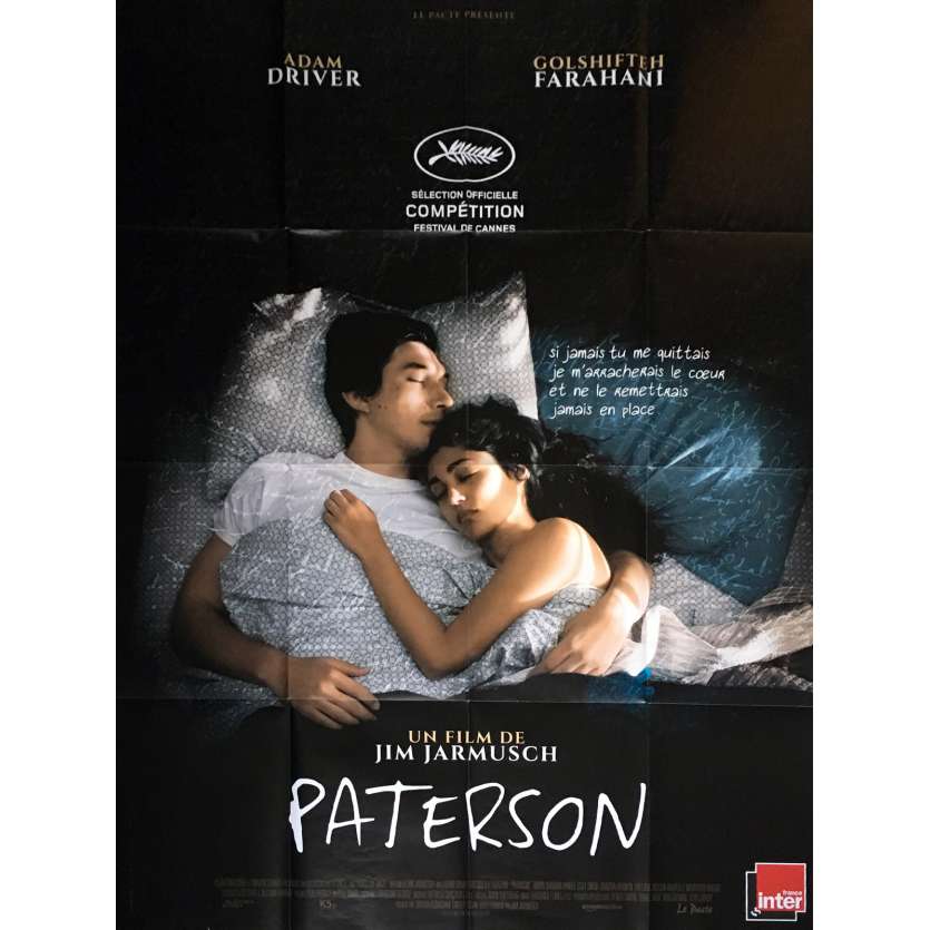 PATERSON Affiche de film 120x160 cm - Oscars 2017 - Adam Driver, Jim Jarmusch
