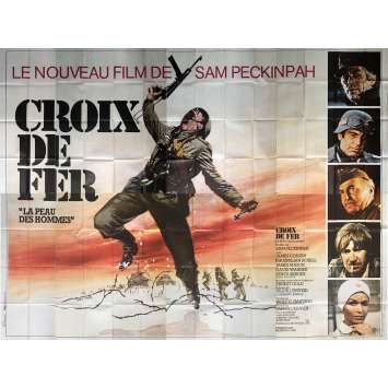 CROIX DE FER Très Rare Affiche géante 4x3m -1977 - Sam Peckinpah