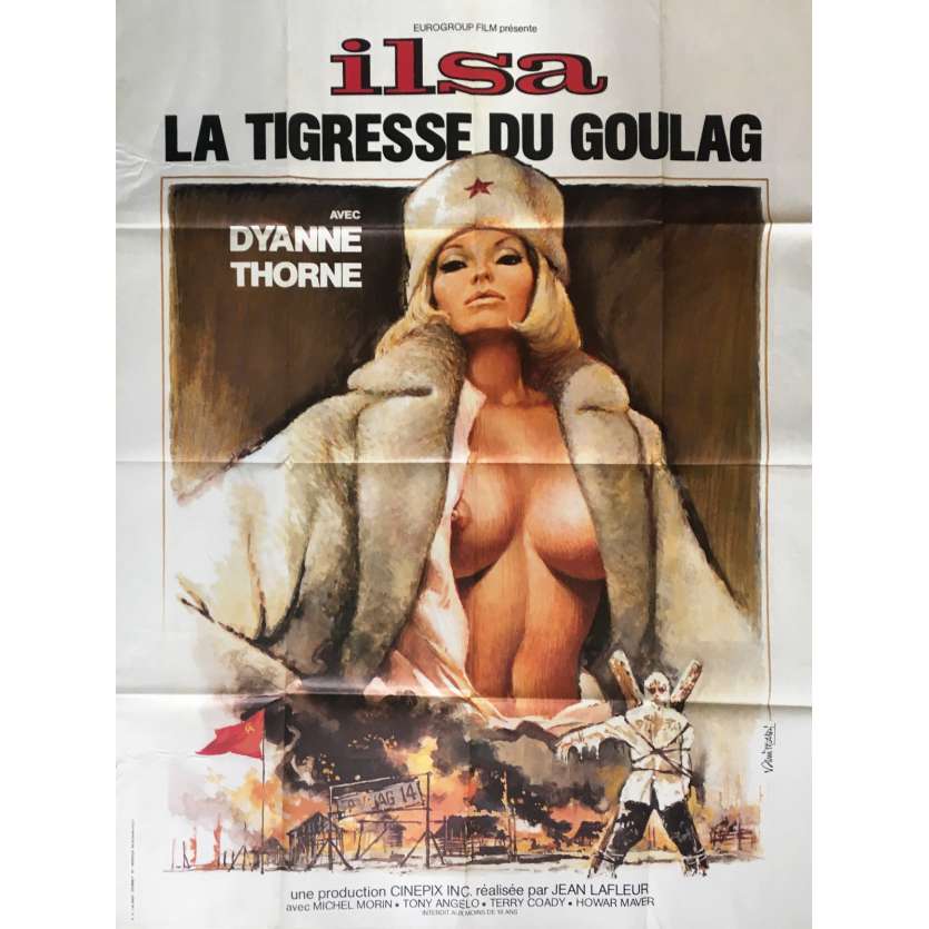 ILSA LA TIGRESSE DU GOULAG Affiche FR 120x160 Movie Poster nazixploitation