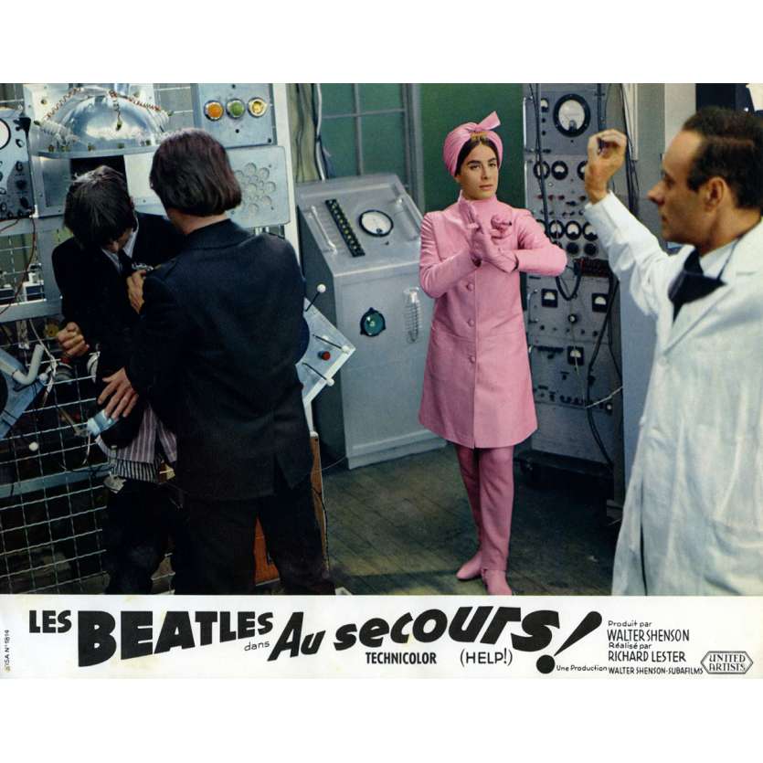 HELP Lobby Card 9x12 in. - N10 1965 - Richard Lester, The Beatles