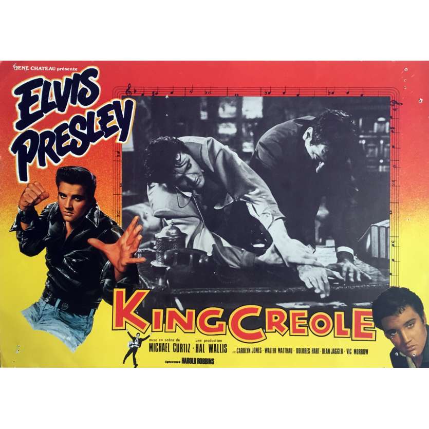 KING CREOLE Lobby Card 9,5x12 in.  - N03 R1970 - Michael Curtiz, Elvis Presley