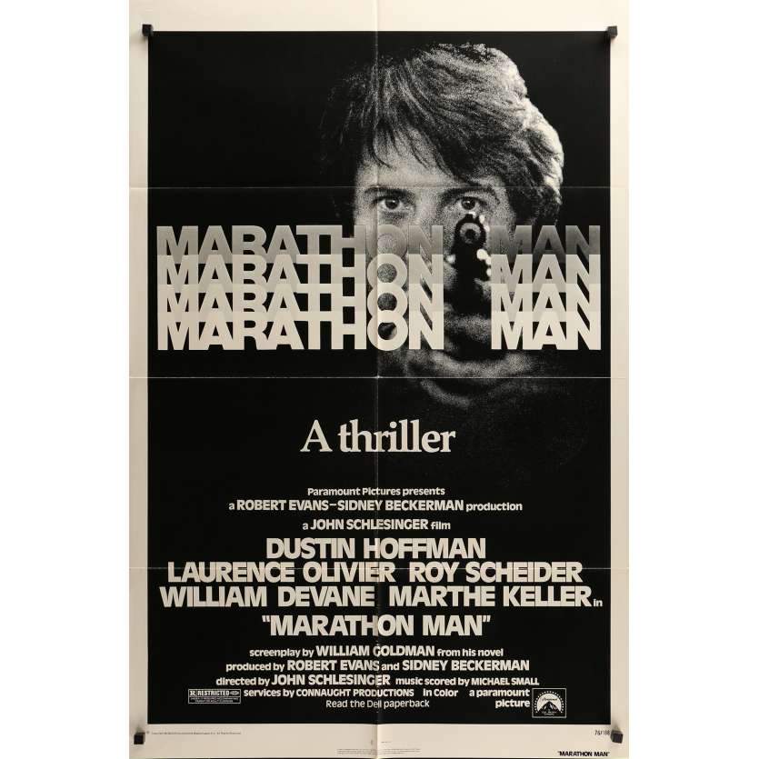 MARATHON MAN Affiche de film 69x104 cm - 1976 - Dustin Hoffman, John Schlesinger