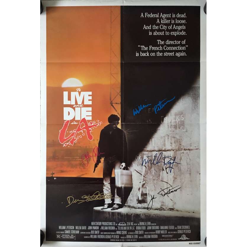 TO LIVE AND DIE IN LA US Movie Poster 29x52 - 1985 - William Friedkin, Willem Dafoe