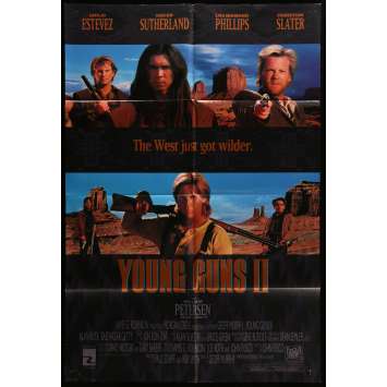 YOUNG GUNS 2 Affiche de film 69x101 cm - 1990 - Kieffer Sutherland, Geoff Murphy