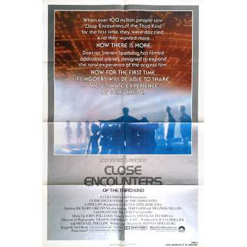 CLOSE ENCOUNTERS OF THE THIRD KIND Movie Poster 27x41 in. - R1980 - Steven Spielberg, Richard Dreyfuss