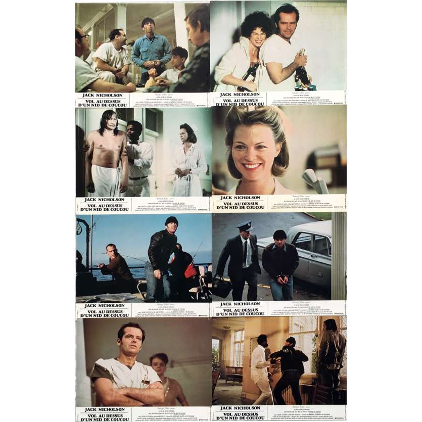 ONE FLEW OVER THE CUCKOO'S NEST Lobby Cards 9x12 in. - x8 1975 - Milos Forman, Jack Nicholson
