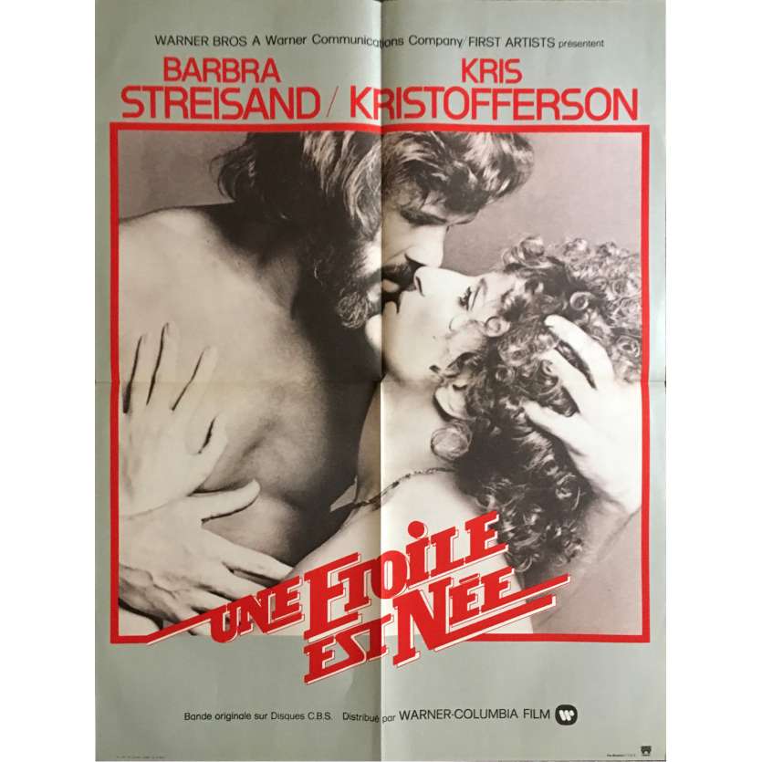A STAR IS BORN Movie Poster 23x32 in.  -  1976 - Franck Pierson, Barbra Streisand