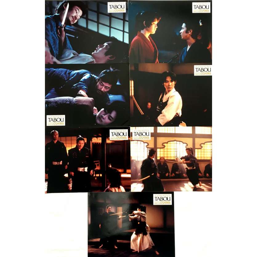 TABOO Lobby Cards 9x12 in.  - x7 1999 - Nagisa Oshima, Takeshi Kitano