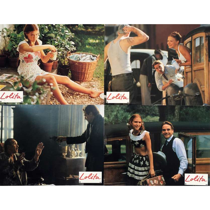 LOLITA Photos de film 21x30 cm - x4 1997 - Jeremy Irons, Adrian Lyne