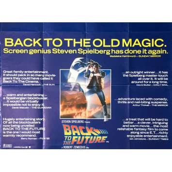 BACK TO THE FUTURE British Quad Reviews Movie Poster - 1985 - Robert Zemeckis BACK TO THE FUTURE British Quad Reviews Movie Poster - 1985 - Robert Zemeckis