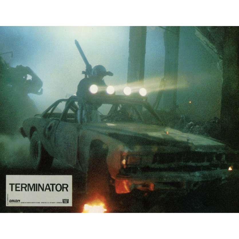 TERMINATOR Lobby Card 9x12 in.  - N11 1983 - James Cameron, Arnold Schwarzenegger
