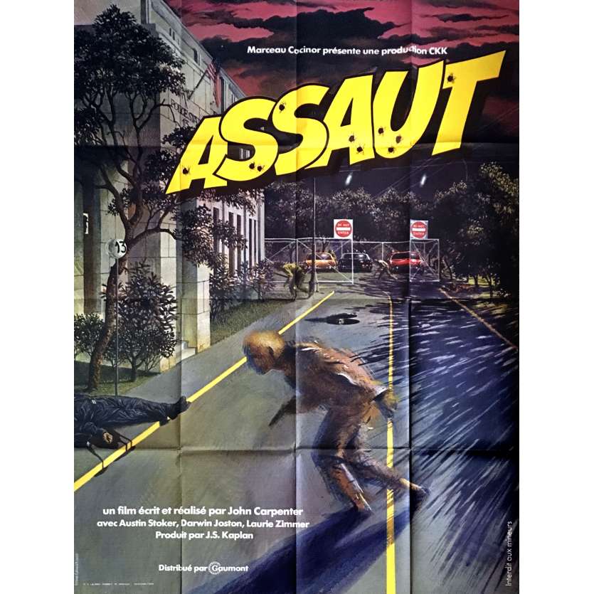 ASSAULT ON PRECINCT 13 French 1p Movie Poster '76 John Carpenter Classic 