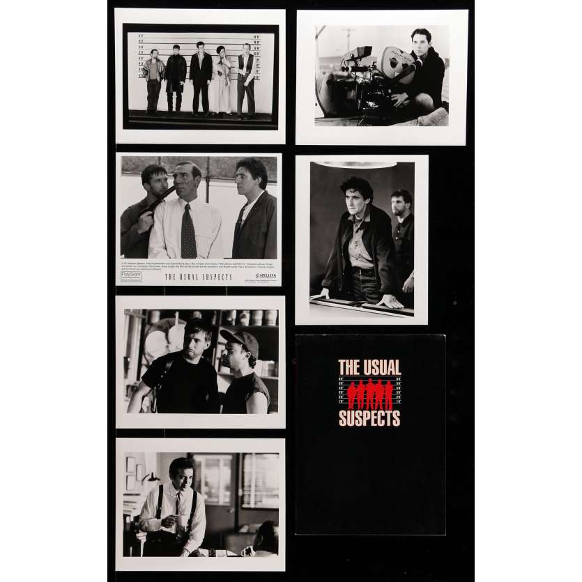 THE USUAL SUSPECTS Presskit 9x12 in.  - 6 photos 1995 - Bryan Singer, Kevin Spacey