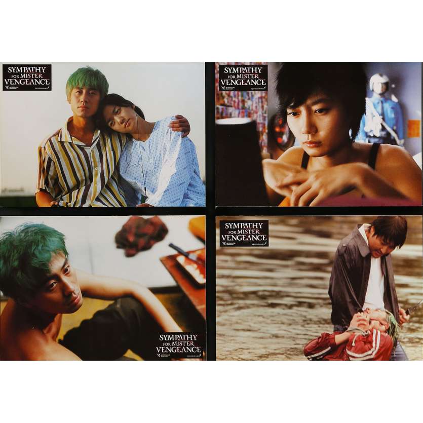 SYMPATHY FOR MR VENGEANCE Lobby Cards 9x12 in. - x8 2002 - Chan-Wook Park, Hang-Ho Song