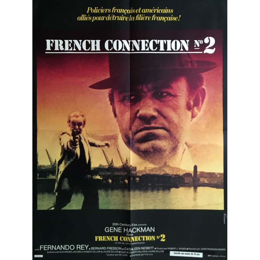 FRENCH CONNECTION II Affiche de film 60x80 cm - 1975 - Gene Hackman, John Frankenheimer