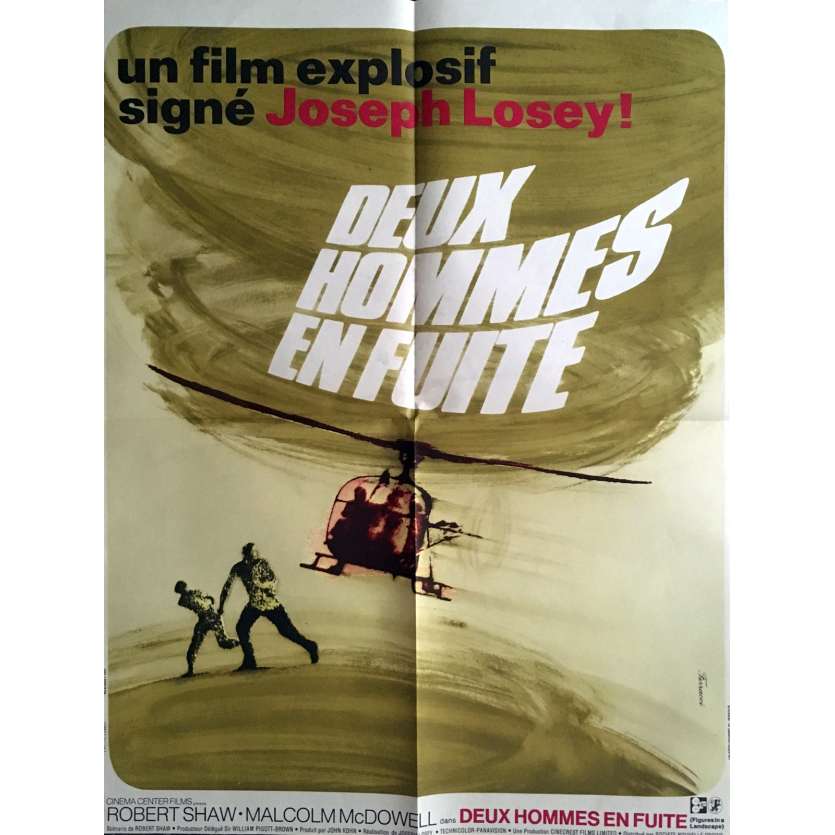 FIGURES IN A LANDSCAPE Movie Poster 23x32 in. - 1970 - Joseph Losey, Robert Shaw