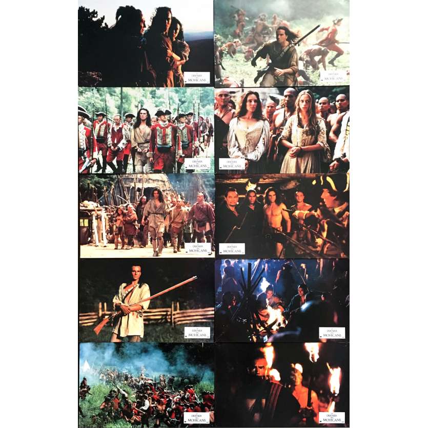 LE DERNIER DES MOHICANS Photos de film 18x26 cm - x10 1992 - Daniel Day-Lewis, Michael Mann