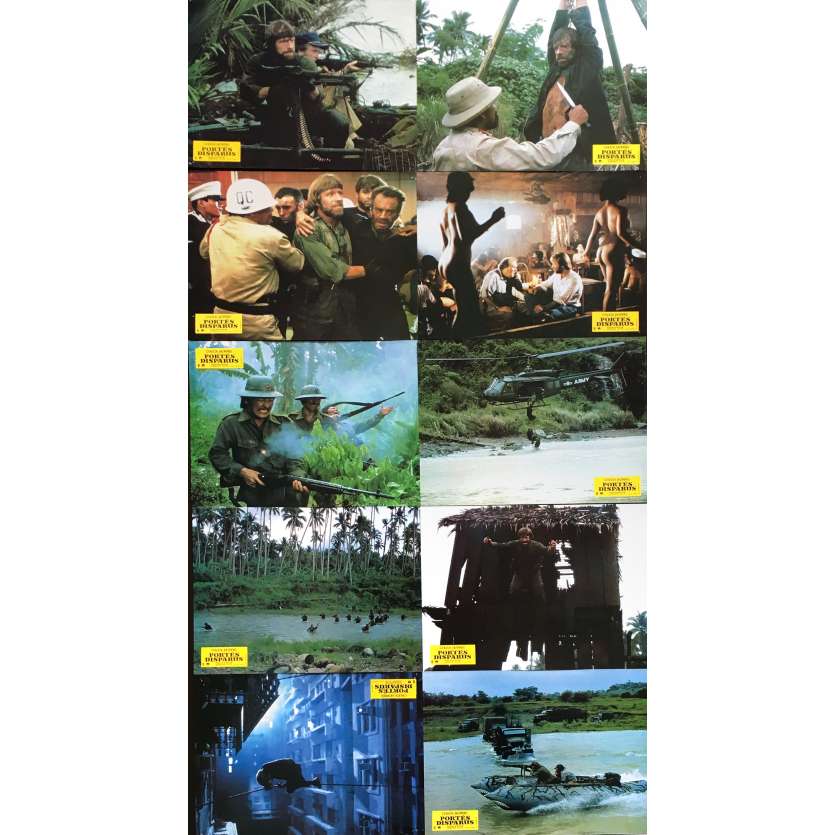 PORTES DISPARUS Photos de film 21x30 cm - x10 1984 - Chuck Norris, Joseph Zito