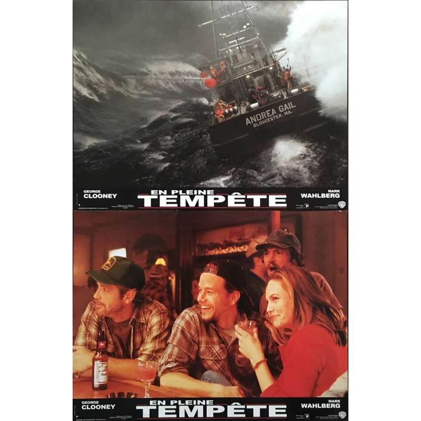 EN PLEINE TEMPETE Photos de film 21x30 cm - x2 2000 - George Clooney, Wolfgang Petersen