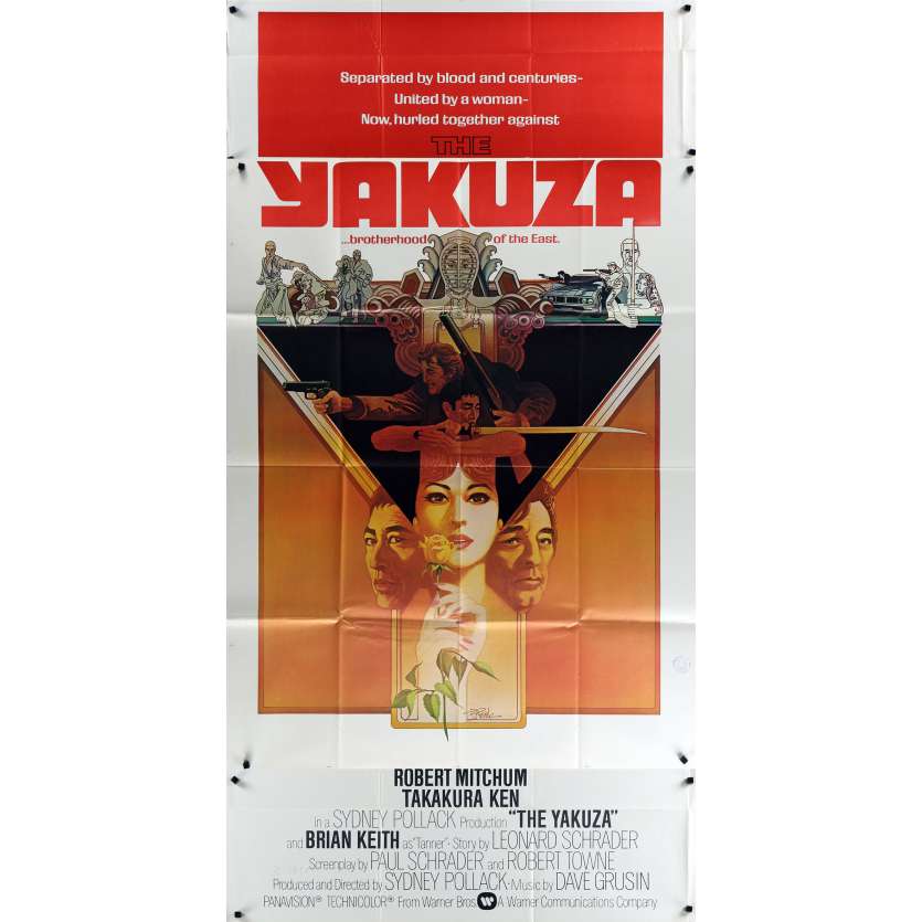 YAKUZA US Movie Poster 41x81- 1975 - Paul Shrader, Robert Mitchum