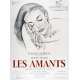 AMANTS Affiche 120x160 FR '58 Jeanne Moreau, Louis Malle