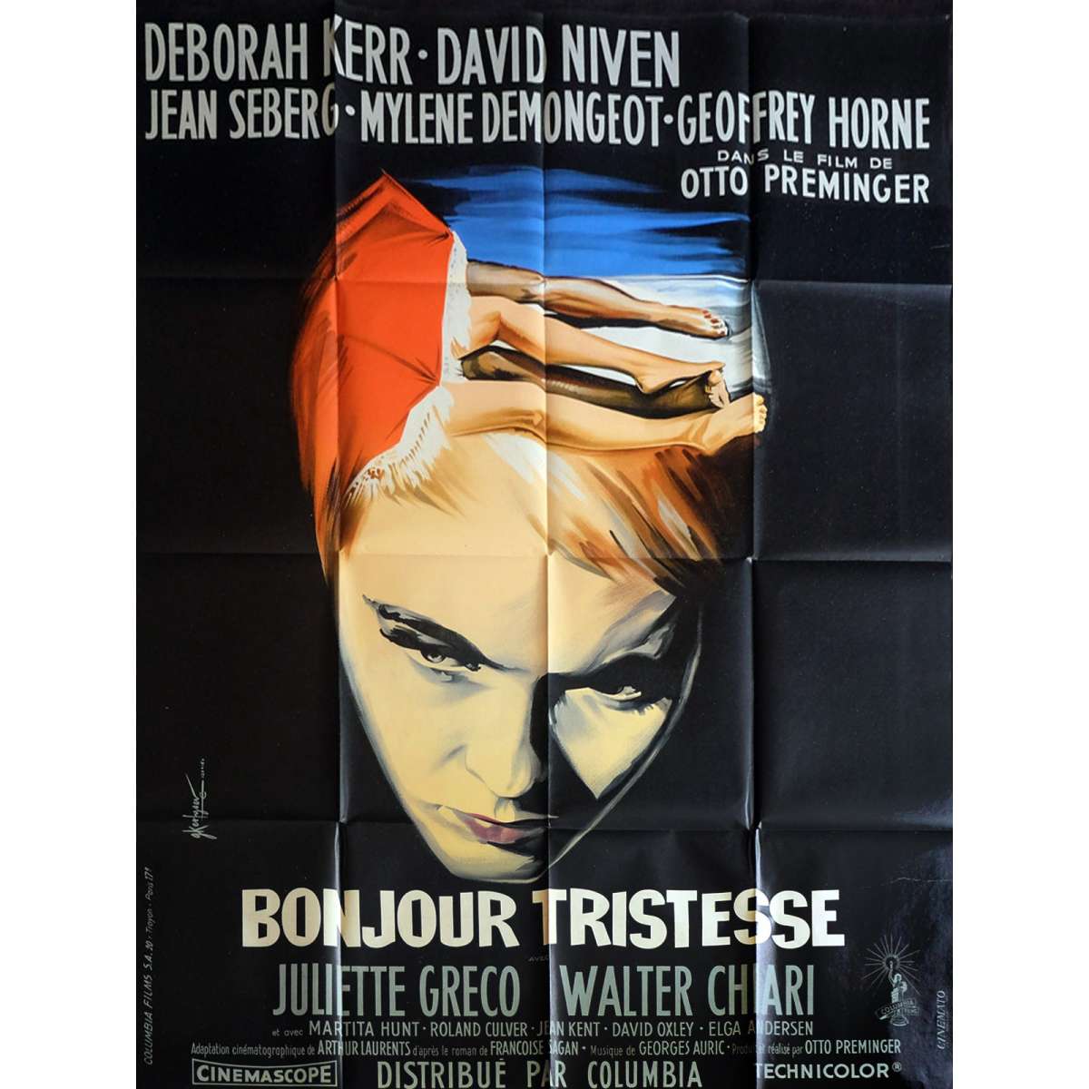 BONJOUR TRISTESSE POSTER FILM A4 A3 A2 A1 LARGE FORMAT CINEMA MOVIE
