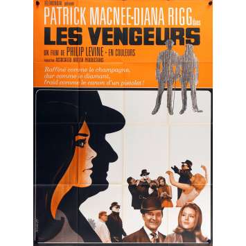 CHAPEAU MELON ET BOTTES DE CUIR Affiche de film 120x160 - 1968 - Patrick McNee, Diana Rigg CHAPEAU MELON ET BOTTES DE CUIR Affiche de film 120x160 - 1968 - Patrick McNee, Diana Rigg