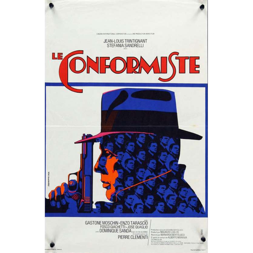 CONFORMIST French 15x21 '71 Bernardo Bertolucci's Il Conformista, Trintignant, Iaia art!