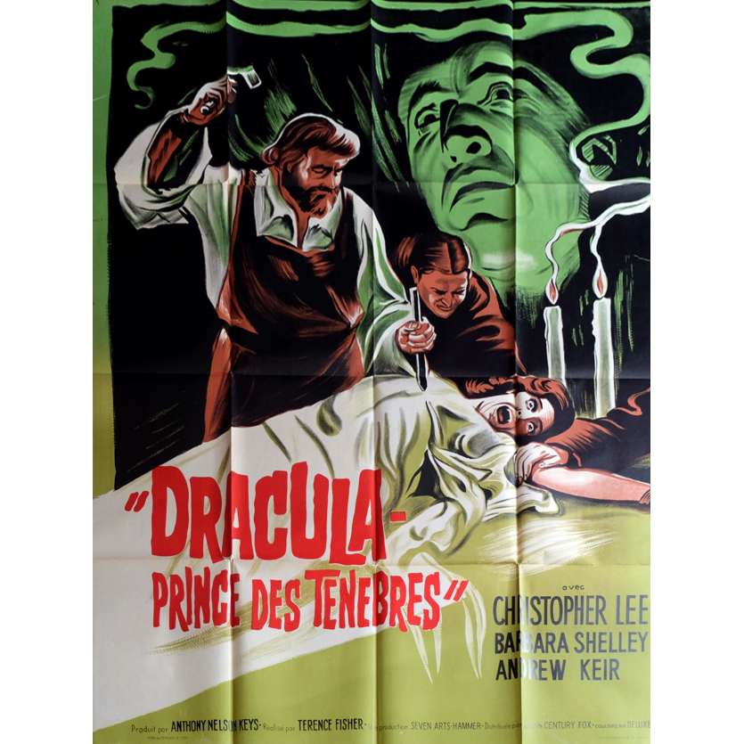DRACULA PRINCE OF DARKNESS French Movie Poster 47x63 - 1966 - Terence Fisher, Christopher Lee