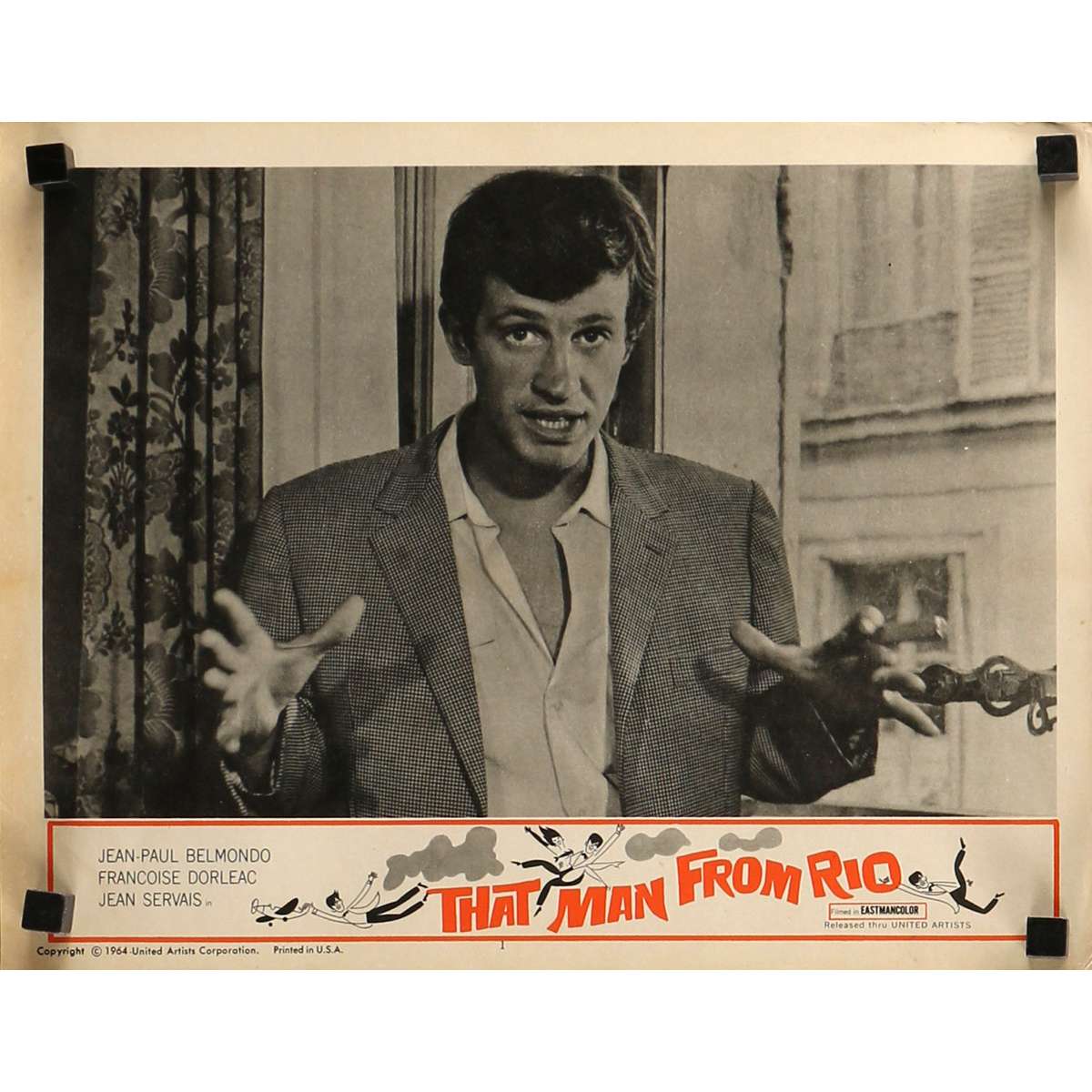 Jean Paul Belmondo L Homme De Rio L'HOMME DE RIO Photo de film 28x36 cm - N05 1964 - Jean-Paul Belmondo