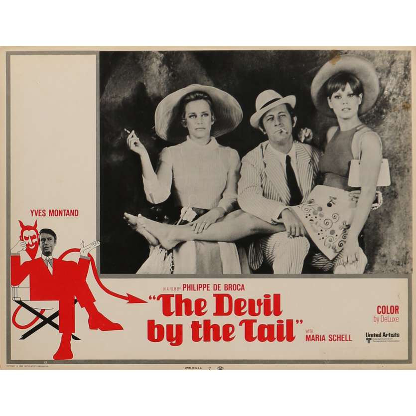 THE DEVIL BY THE TAIL Lobby Card 11x14 in. - N06 1969 - Philippe de Broca, Yves Montand