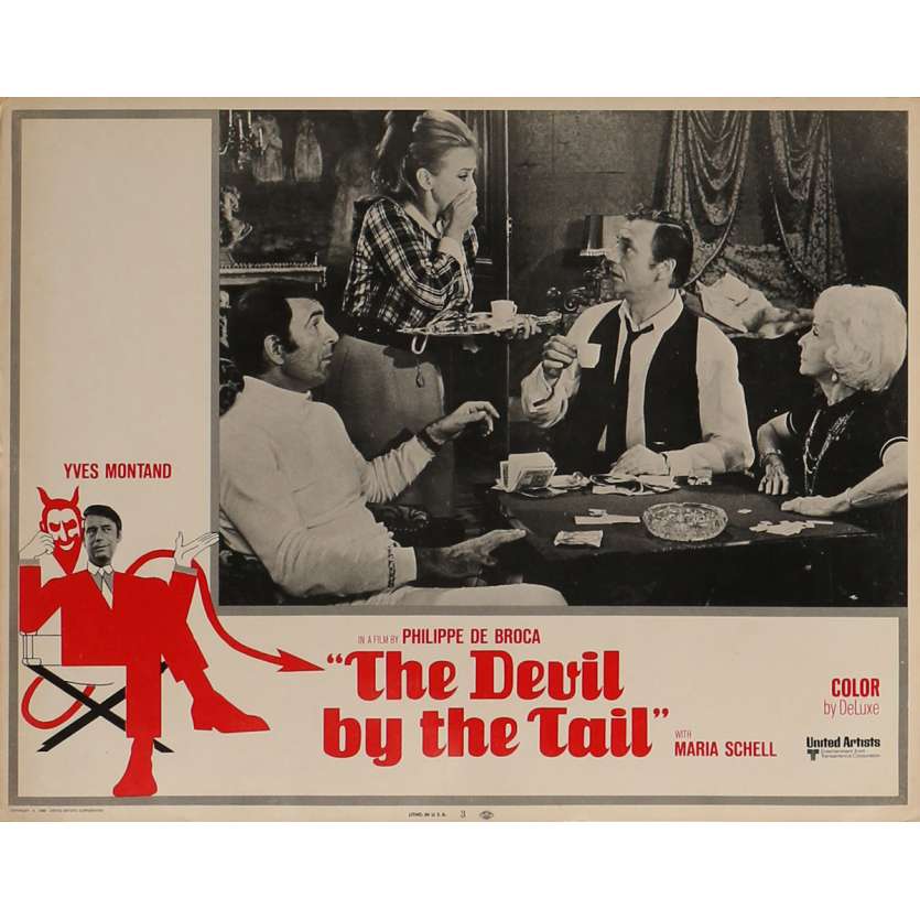 THE DEVIL BY THE TAIL Lobby Card 11x14 in. - N03 1969 - Philippe de Broca, Yves Montand
