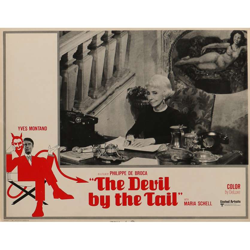 THE DEVIL BY THE TAIL Lobby Card 11x14 in. - N02 1969 - Philippe de Broca, Yves Montand