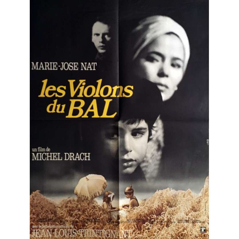 LES VIOLONS DU BAL Affiche de film 60x80 cm - 1974 - Jean-Louis Trintignant, Michel Drach