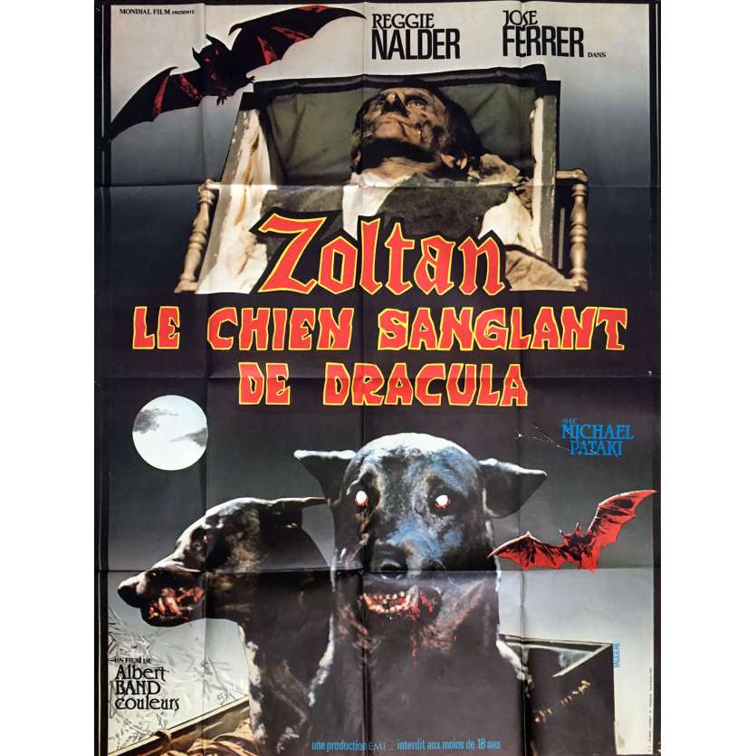 DRACULA'S DOG Movie Poster 47x63 in. - 1977 - Albert Band, José Ferrer