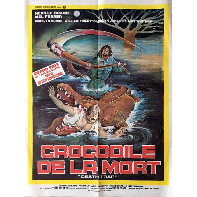 LE CROCODILE DE LA MORT Affiche de film 60x80 cm - 1976 - Neville Brand, Tobe Hooper