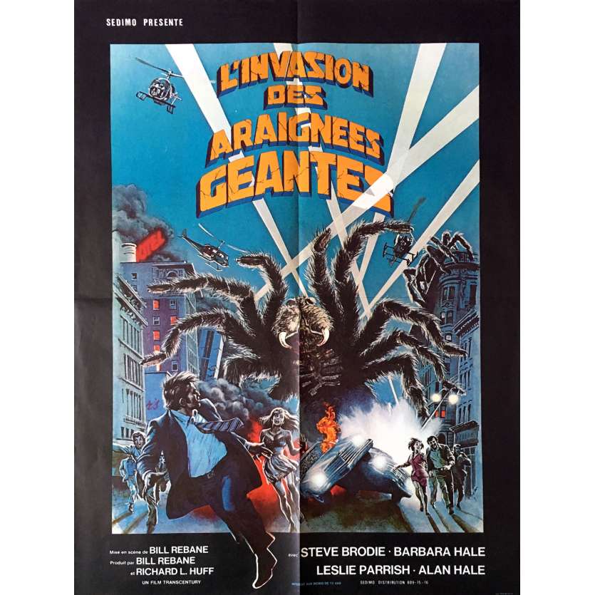 THE GIANT SPIDER INVASION Movie Poster 23x32 in.  -  1975 - Bill Rebane, Steve Brodie