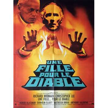 UNE FILLE POUR LE DIABLE Affiche de film 60x80 cm - 1976 - Christopher Lee, Peter Sykes