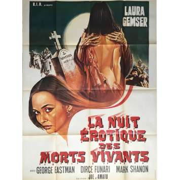 LA NUIT FANTASTIQUE DES MORTS VIVANTS Affiche de film 120x160 cm - 1980 - George Eastman, Joe D'amato