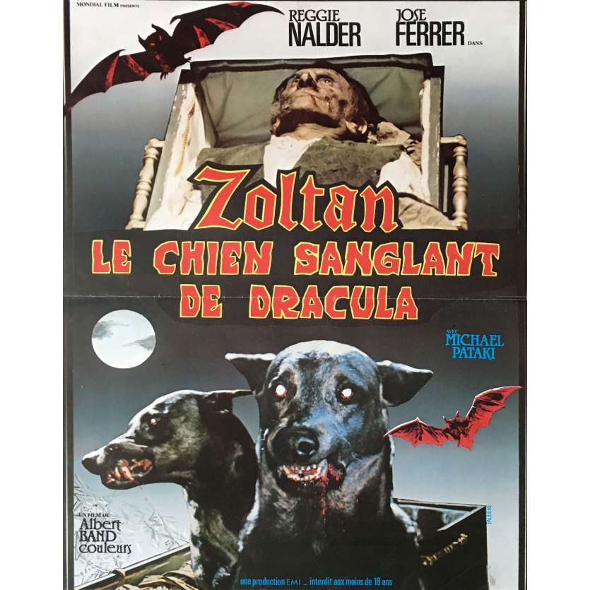 ZOLTAN LE CHIEN SANGLANT DE DRACULA Affiche de film 40x60 cm - 1977 - José Ferrer, Albert Band