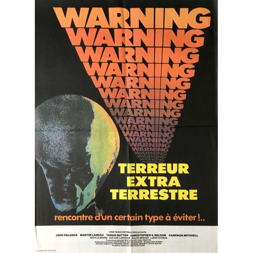 WITHOUT WARNING '81 Vintage Movie poster 40x60cm Horror sci-fi
