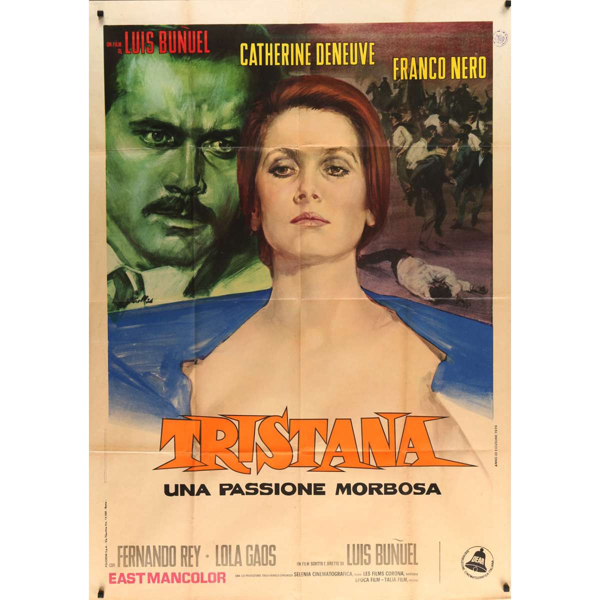 Tristana Catherine Deneuve vintage movie poster print