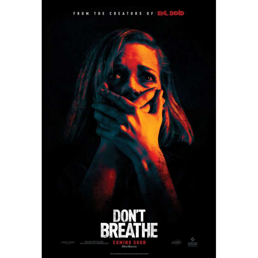DON'T BREATHE Movie Poster 27x40 in.  - DS 2016 - Fede Alavarez, Stephen Lang